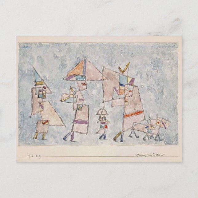 Paul Klee- Promenade in the Orient Postcard (Front)
