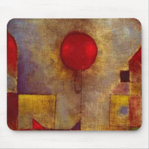 Paul Klee Red Balloon Art Print Abstract Mouse Pad