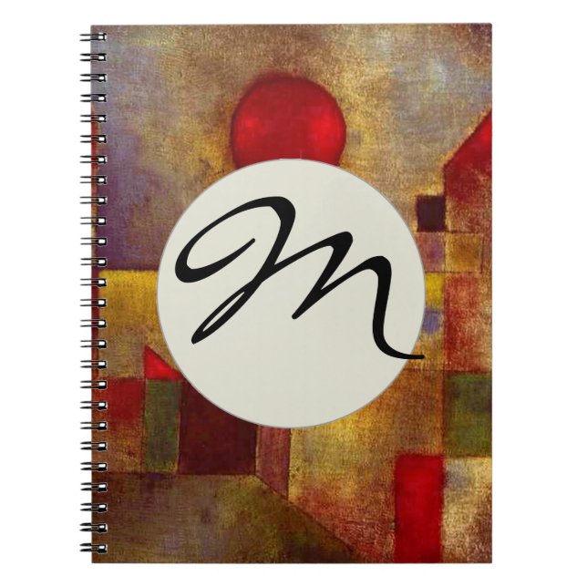 Paul Klee Red Balloon Art Print Abstract Notebook (Front)