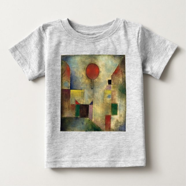 Paul Klee Red Balloon Baby T-Shirt (Front)