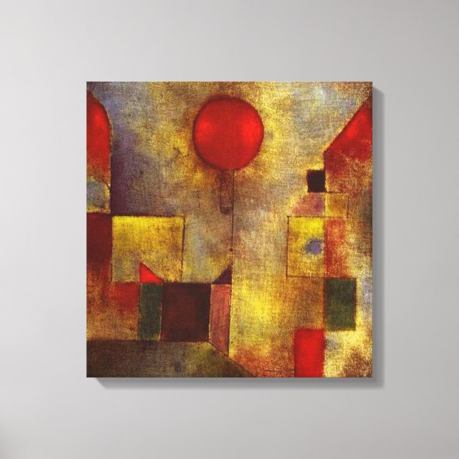 Paul Klee Red Balloon Canvas Wrap Print (Front)