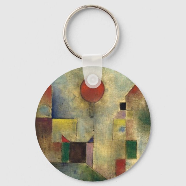 Paul Klee Red Balloon Key Ring (Front)