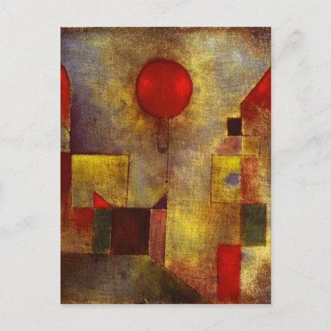 Paul Klee Red Balloon Postcard (Front)