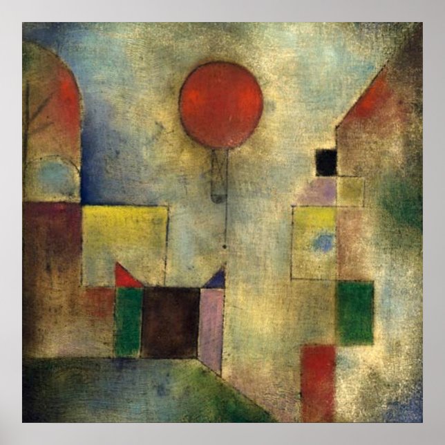 Paul Klee Red Balloon Poster (Front)