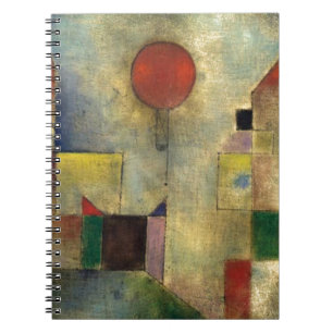 Paul Klee Red Balloon Spiral Notebook