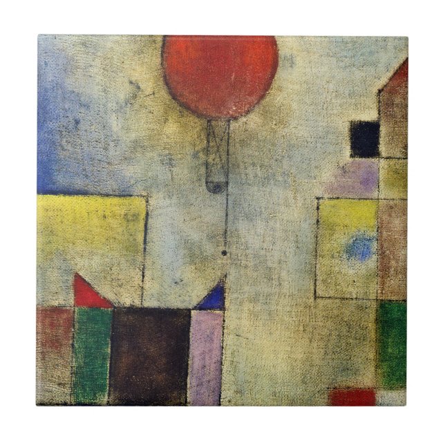 Paul Klee - Red Balloon Tile (Front)