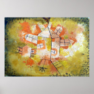 Paul Klee Revolving House Poster