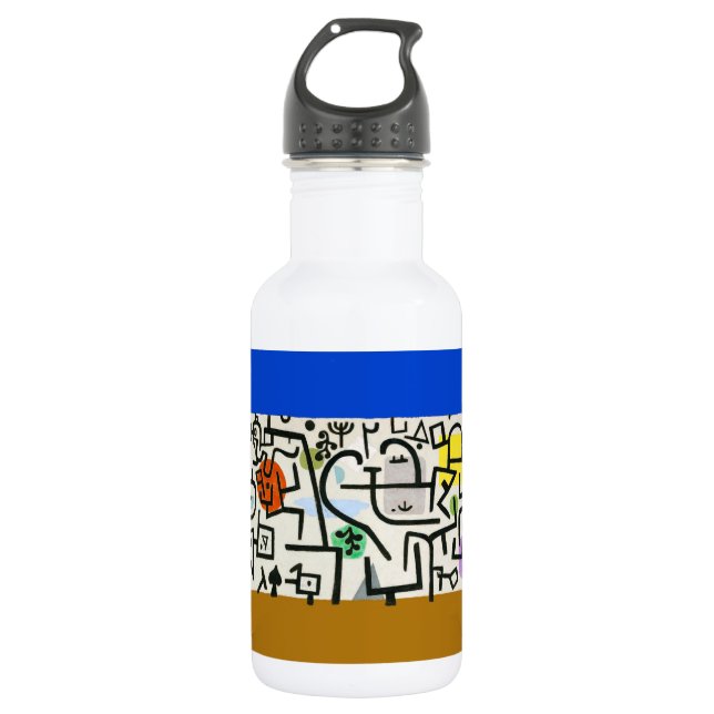 Paul Klee Rich Harbor Abstract Expressionism 532 Ml Water Bottle (Front)