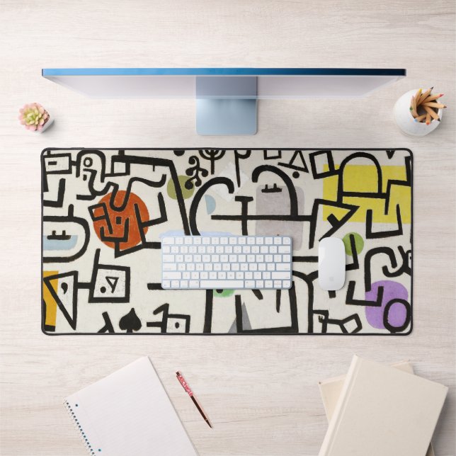 Paul Klee Rich Harbour Abstract Art Poster Desk Mat (Office 1)