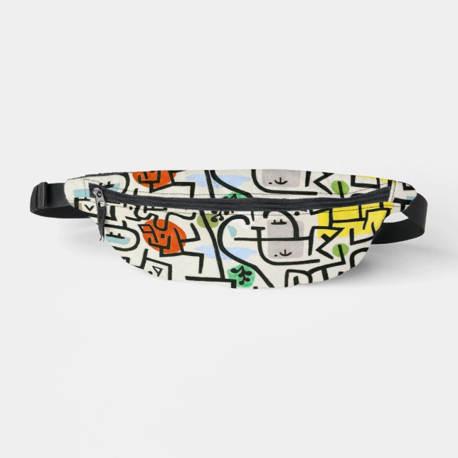 Paul Klee Rich Harbour Abstract Expressionism Bum Bags (Front)