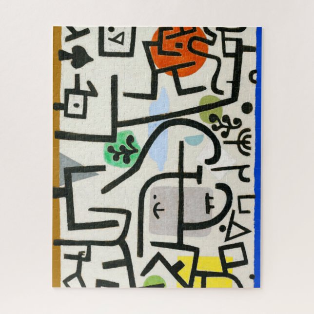 Paul Klee Rich Harbour Abstract Expressionism Jigsaw Puzzle (Vertical)