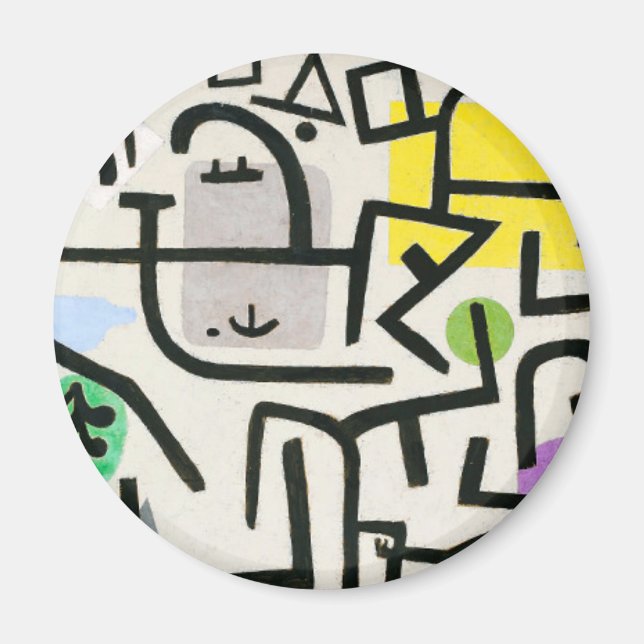 Paul Klee Rich Harbour Abstract Expressionism Magnet (Front)