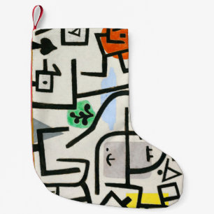Paul Klee Rich Harbour Abstract Expressionism Small Christmas Stocking