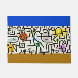 Paul Klee Rich Port Harbor Abstract Travel Doormat