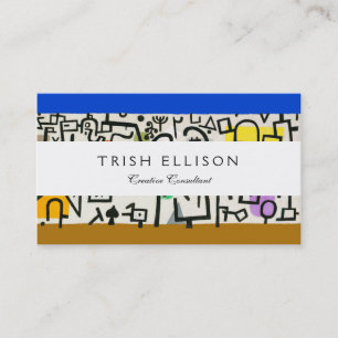Paul Klee Rich Port Harbour Abstract Travel Business Card