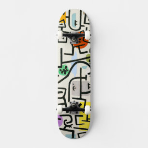 Paul Klee Rich Port Harbour Abstract Travel Skateboard