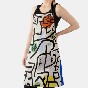 Paul Klee "Rich Port"  Modern Abstract Apron