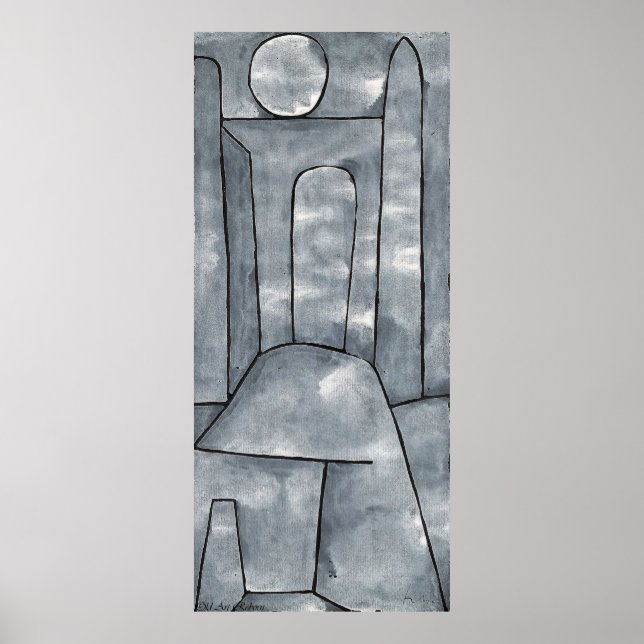 Paul Klee Rock Formation Poster (Front)