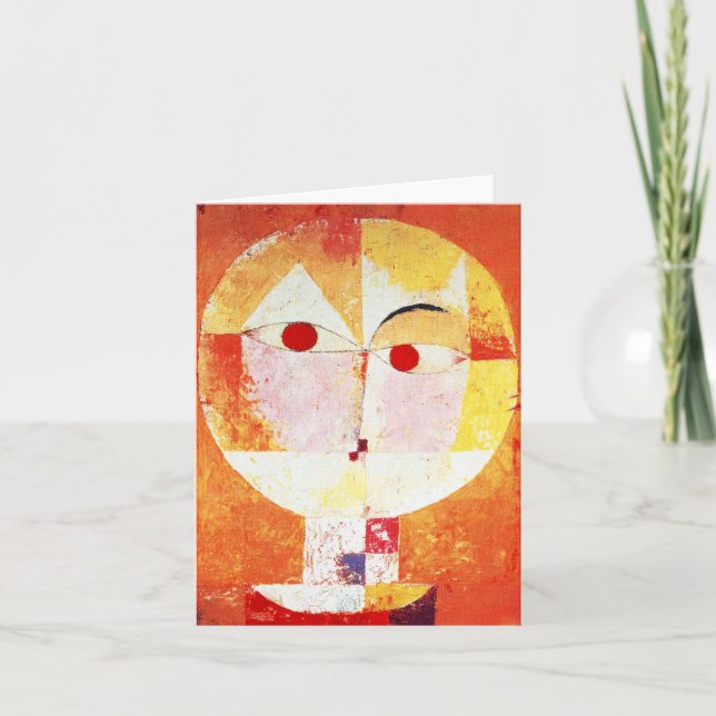 Paul Klee Senecio Note Card (Front)
