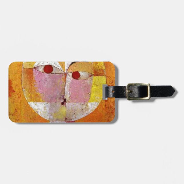 Paul Klee Senecio Painting Luggage Tag (Front Horizontal)