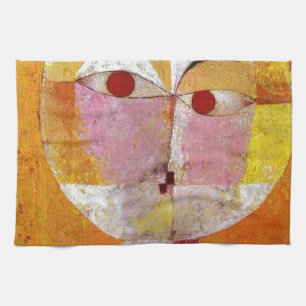 Paul Klee Senecio Painting Tea Towel