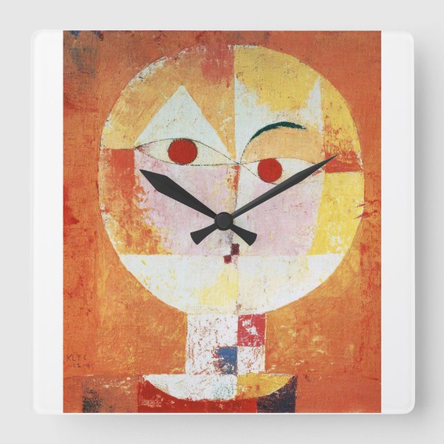 Paul Klee , “ Senecio ” Square Wall Clock (Front)