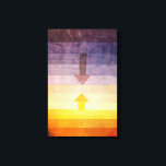 Paul Klee Separation in the Evening Canvas Wrap Print<br><div class="desc">Paul Klee Separation in the Evening canvas wrap. Water colour from 1922. Swiss painter Paul Klee worked in a variety of different styles, Separation in the Evening is one of his most fascinating abstracts. Featuring a descending purple gradient moving towards an ascending yellow gradient with two arrows pointing towards each...</div>