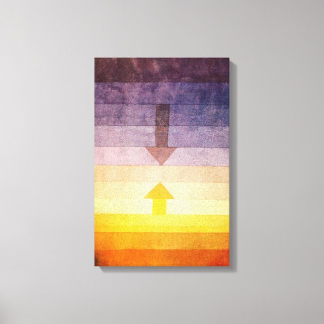 Paul Klee Separation in the Evening Canvas Wrap Print (Front)