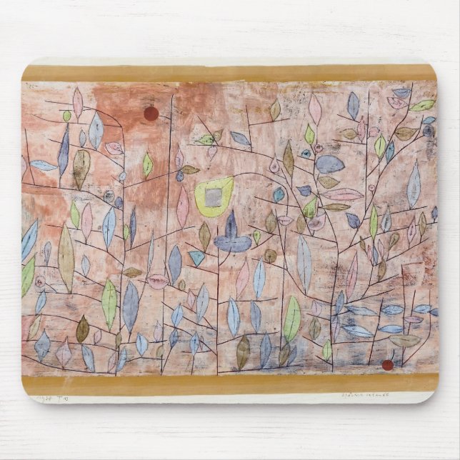 Paul Klee- Sparse foliage Mouse Pad (Front)