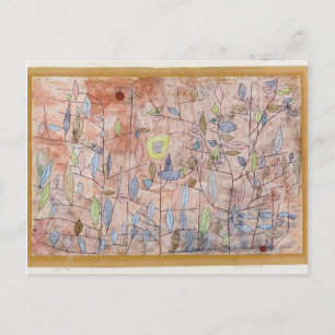 Paul Klee- Sparse foliage Postcard
