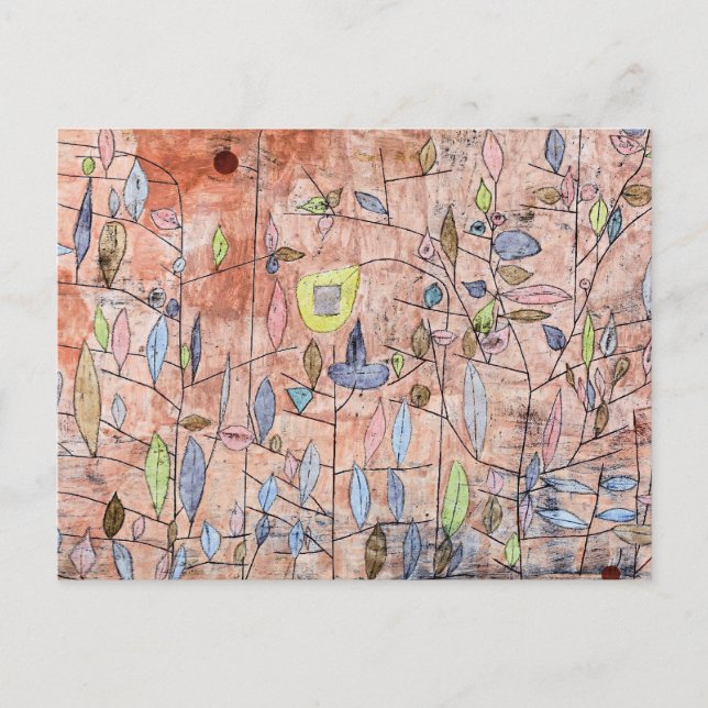 Paul Klee - Sparse Foliage Postcard (Front)