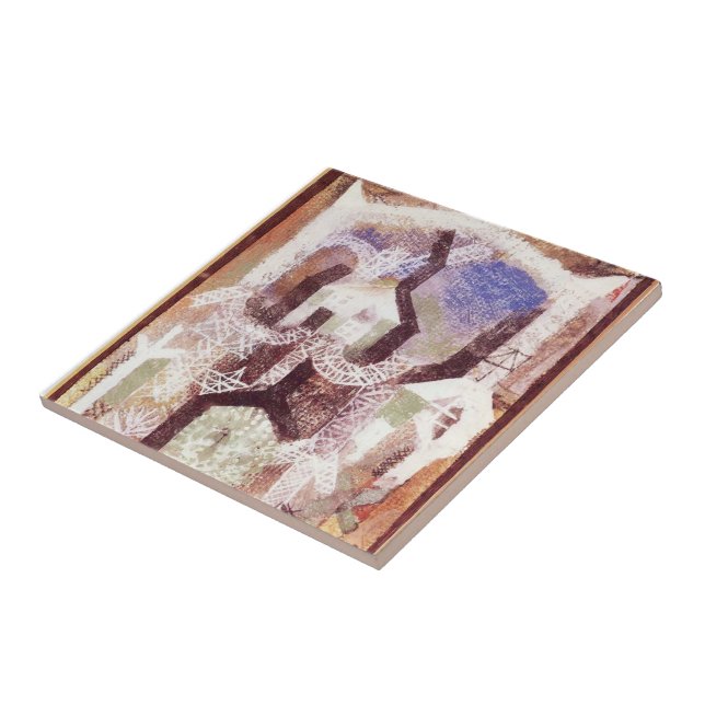 Paul Klee- Summer houses Tile (Side)