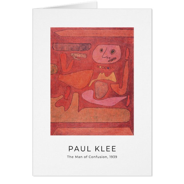 Paul Klee, The Man of Confusion - Fine Art Card (Front)