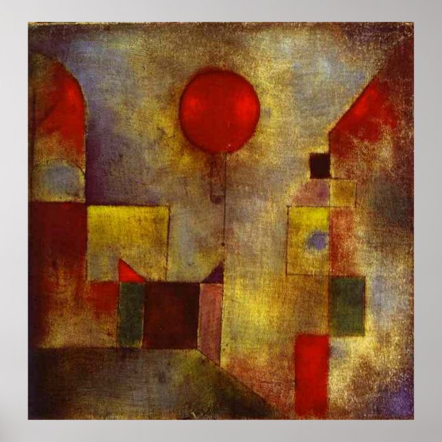 Paul Klee The Red Balloon Poster (Front)