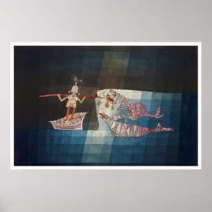 Paul Klee The Seafarer Abstract Nautical Poster