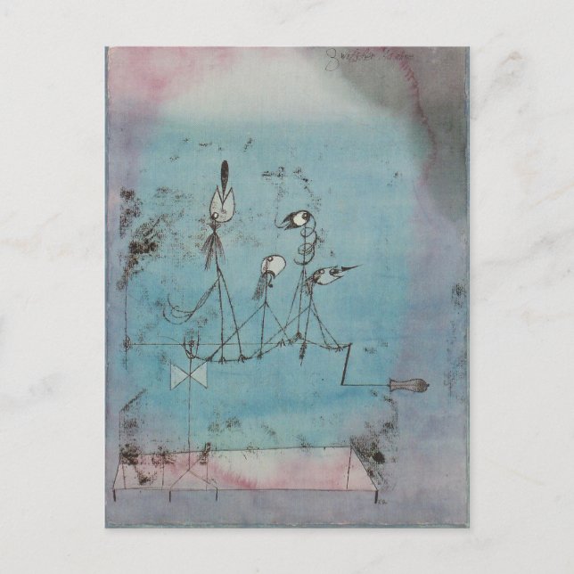 Paul Klee Twittering Machine Postcard (Front)