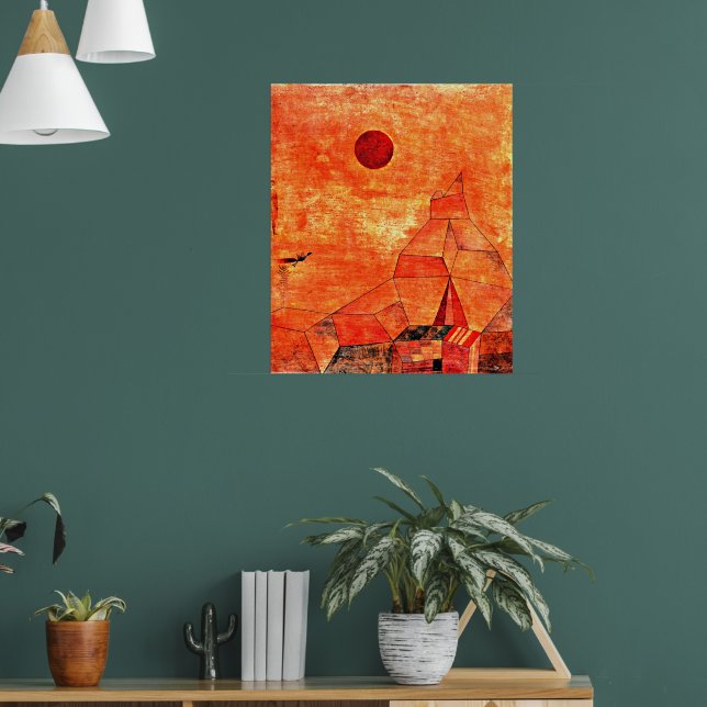 Paul Klee's colourful painting, Marchen Poster (Living Room 1)