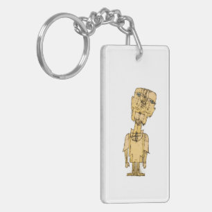 Paul Klee's Genius Funny Phrase Keychain