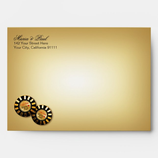 Paul Las Vegas Deluxe A7 | sand Envelopes (Front)