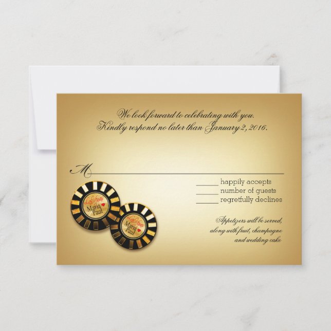 Paul Las Vegas VIP RSVP response | red (Front)