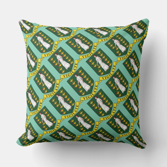 Paul McGehee "British Virgin Islands COA" Pillow (Front)