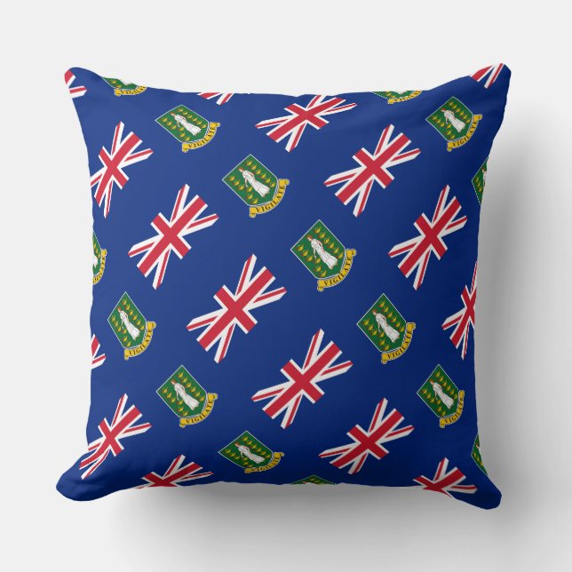 Paul McGehee "British Virgin Islands Flag" Pillow (Front)