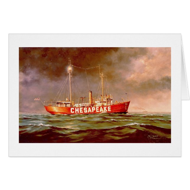Paul McGehee "Lightship "Chesapeake"" Card (Front Horizontal)