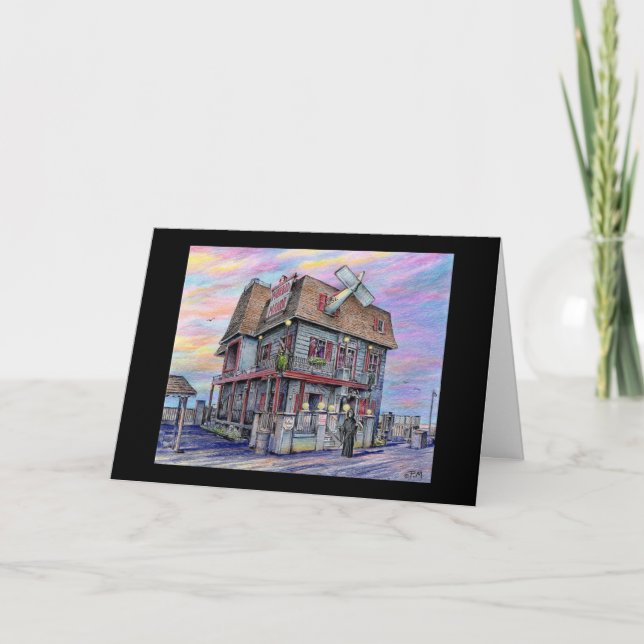 Paul McGehee "Morbid Manor" Halloween Card (Front)