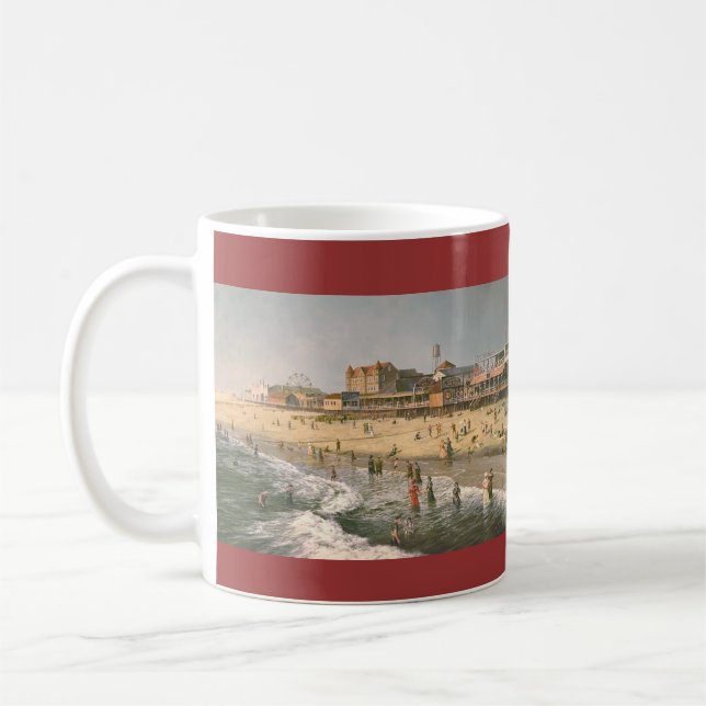 Paul McGehee "Ocean City Panorama - 1915" Mug (Left)