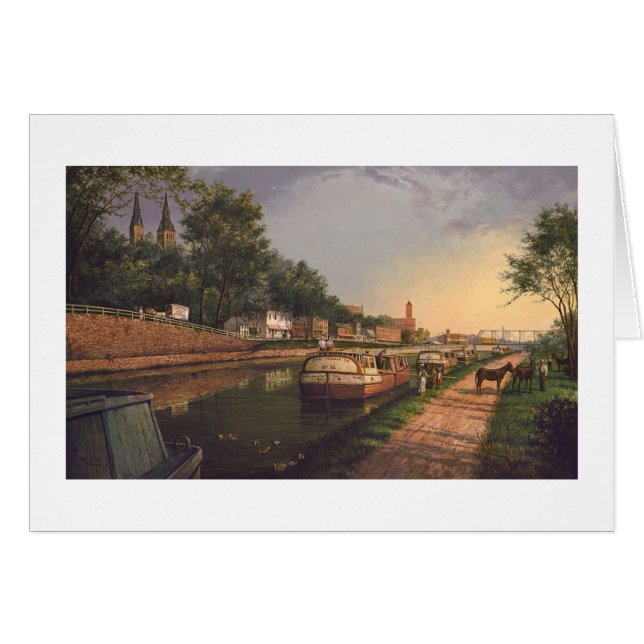 Paul McGehee "Old C & O Canal at Georgetown" Card (Front Horizontal)