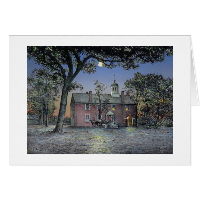 Paul McGehee "Old Fairfax Courthouse" Card (Front Horizontal)