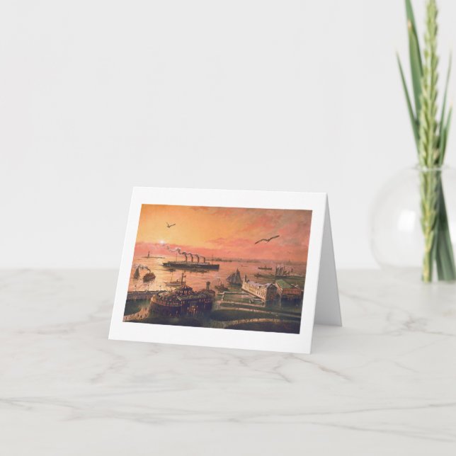 Paul McGehee "Old New York Harbour" Card (Front)