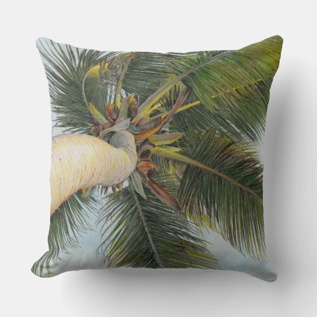 Paul McGehee "Palm Tree" Pillow (Front)