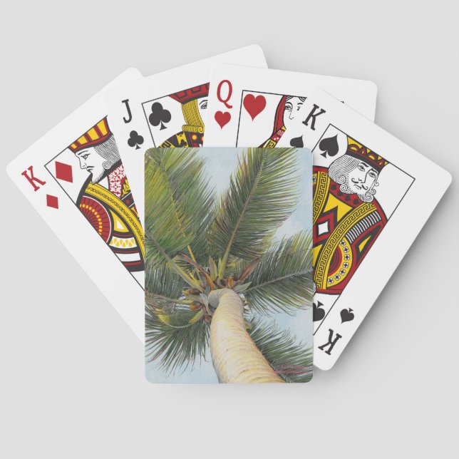 Paul McGehee "Palm Tree" Playing Cards (Back)
